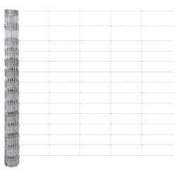 Clôture de prairie Argenté 25 x 1,4 m Acier galvanisé 520634520634