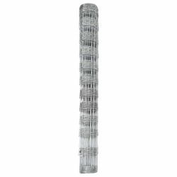 Clôture de prairie Argenté 25 x 1,2 m Acier galvanisé 520637520637