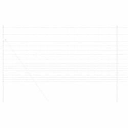 Clôture de prairie Argenté 25 x 1,2 m Acier galvanisé 520638520638