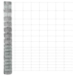 Clôture de prairie Argenté 25 x 1,2 m Acier galvanisé 520638520638