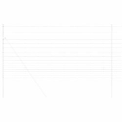 Clôture de prairie Argenté 25 x 1,2 m Acier galvanisé 520644520644