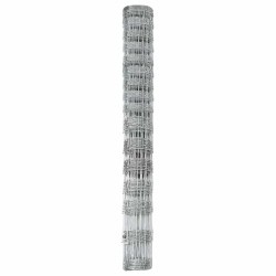 Clôture de prairie Argenté 25 x 1,2 m Acier galvanisé 520644520644