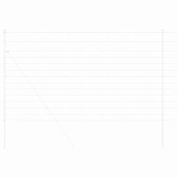 Clôture de prairie Argenté 25 x 1,4 m Acier galvanisé 520647520647