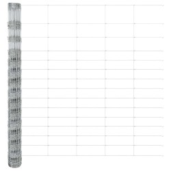 Clôture de prairie Argenté 25 x 1,6 m Acier galvanisé 520664520664