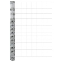 Clôture de prairie Argenté 25 x 1,6 m Acier galvanisé 520666520666