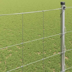 Clôture de prairie Argenté 25 x 1,5 m Acier galvanisé 520667520667