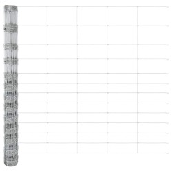 Clôture de prairie Argenté 25 x 1,5 m Acier galvanisé 520669520669