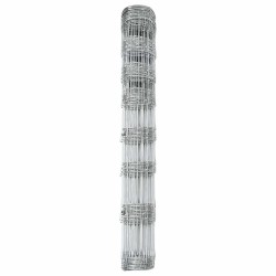 Clôture de prairie Argenté 25 x 1 m Acier galvanisé 520671520671