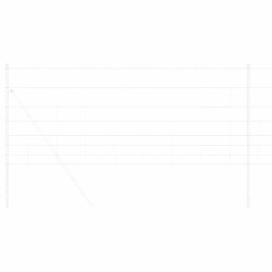 Clôture de prairie Argenté 50 x 1 m Acier galvanisé 520673520673