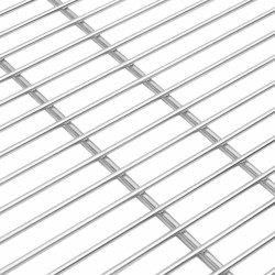 Grille de barbecue Argenté 57 x 57 cm Acier inoxydable 520676520676