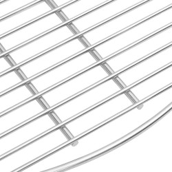 Grille de barbecue Argenté 57 x 57 cm Acier inoxydable 520676520676