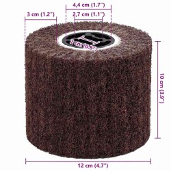 Rouleaux de ponçage 3 pcs Marron 12 x 12 x 10 cm 520680520680