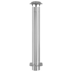 Extension de Conduit Argenté 25 x 25 x 132 cm Acier inoxydable 520682520682