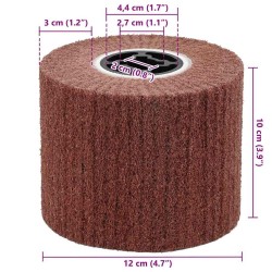 Rouleaux de ponçage 3 pcs Marron 12 x 12 x 10 cm 520687520687