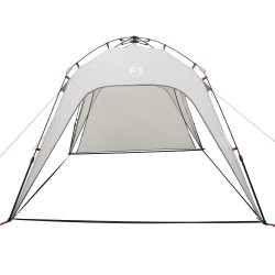 Tente instantanée 4 personnes à démontage rapide avec toit Gris 520704520704