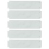 Bordures de pelouse 5 pcs Argenté 100 x 25 x 0,07 cm 520708520708