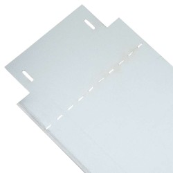 Bordures de pelouse 5 pcs Argenté 100 x 25 x 0,07 cm 520708520708