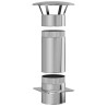 Extension de Conduit Argenté 35 x 35 x 65 cm Acier inoxydable 520711520711