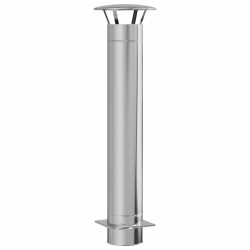 Extension de Conduit Argenté 35 x 35 x 132 cm Acier inoxydable 520712520712