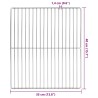 Grille de barbecue Argenté 40 x 35 cm Acier inoxydable 520721520721