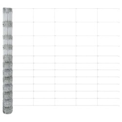 Clôture de prairie Argenté 50 x 1,4 m Acier galvanisé 520722520722
