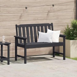 Banc de jardin Noir 120 x 59 x 88 cm HDPE 520724520724