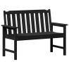 Banc de jardin Noir 120 x 59 x 88 cm HDPE 520724520724