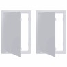 Panneaux d'Accès 2 pcs Blanc 15 x 23 cm Plastic ABS 520731520731