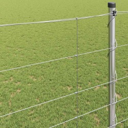 Clôture de prairie Argenté 50 x 1,4 m Acier galvanisé 520733520733