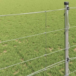 Clôture de prairie Argenté 100 x 0,8 m Acier galvanisé 520734520734