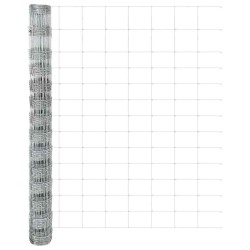 Clôture de prairie Argenté 50 x 1,4 m Acier galvanisé 520735520735