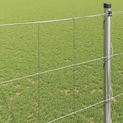 Clôture de prairie Argenté 50 x 1,5 m Acier galvanisé 520739520739