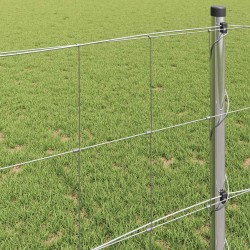Clôture de prairie Argenté 100 x 0,8 m Acier galvanisé 520740520740