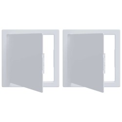 Panneaux d'Accès 2 pcs Blanc 15 x 15 cm Plastic ABS 520744520744