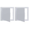 Panneaux d'Accès 2 pcs Blanc 15 x 15 cm Plastic ABS 520744520744