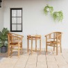 Chaise 2 pcs Marron 63 x 58 x 89 cm Bois de teck massif 520746520746