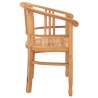 Chaise 2 pcs Marron 63 x 58 x 89 cm Bois de teck massif 520746520746