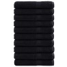 Serviette Invité SOLUND 25 pcs Noir 80 x 200 cm 550 gsm 520750520750