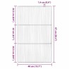 Grille de barbecue Argenté 67 x 40 cm Acier inoxydable 520751520751