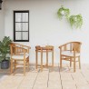 Chaise 2 pcs Marron 63 x 58 x 89 cm Bois de teck massif 520756520756