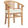 Chaise 2 pcs Marron 63 x 58 x 89 cm Bois de teck massif 520756520756