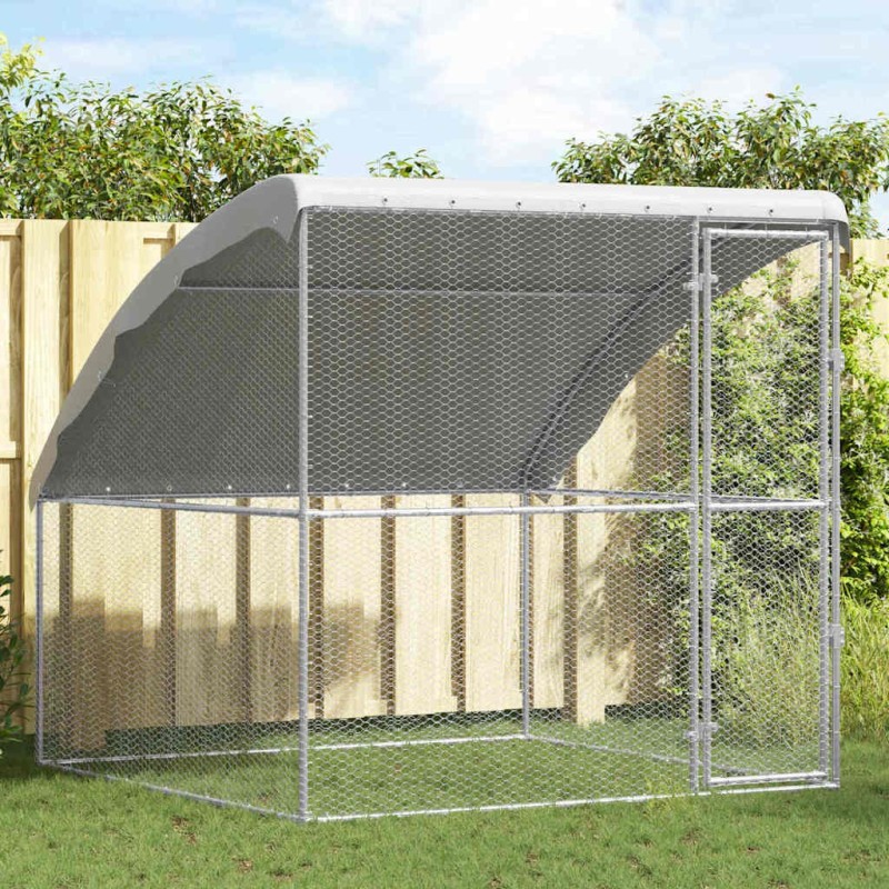 Cage à poules Argenté 2 x 2 x 2 m Acier galvanisé 520759520759