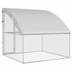 Cage à poules Argenté 2 x 2 x 2 m Acier galvanisé 520759520759