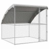 Kennel pour Chiens Argenté 2 x 2 x 2 m Acier galvanisé 520760520760