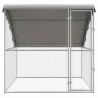 Kennel pour Chiens Argenté 2 x 2 x 2 m Acier galvanisé 520760520760
