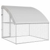 Kennel pour Chiens Argenté 2 x 2 x 2 m Acier galvanisé 520760520760
