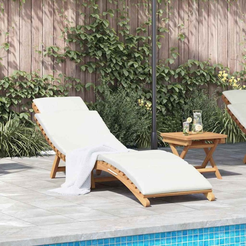 Transat de jardin Marron 198 x 55 x 58,5 cm Bois de teck massif 520761520761