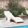 Transat de jardin Marron 198 x 55 x 58,5 cm Bois de teck massif 520761520761