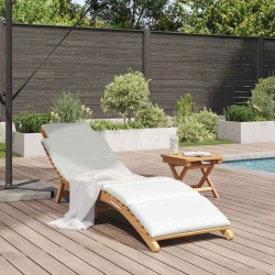 Transat de jardin Marron 198 x 55 x 58,5 cm Bois de teck massif 520761520761