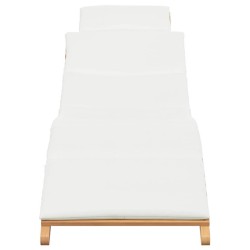 Transat de jardin Marron 198 x 55 x 58,5 cm Bois de teck massif 520761520761